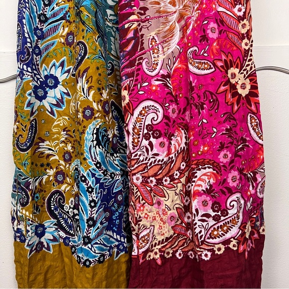 Anthropologie Sleeveless Piper Printed Tropical Wide Leg Jumpsuit - Picture 7 of 7